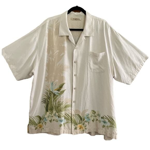 Tommy Bahama Tropical Silk Button Front Shirt XXL - Picture 1 of 14